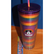 Load image into Gallery viewer, Walt Disneyworld Starbucks Pride Rainbow Color Drink Tumbler With Straw 2024

