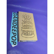 Load image into Gallery viewer, Anita's Wood Mounted Rubber Stamp Happy Birthday Size H 3.5"
