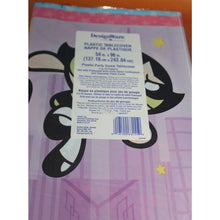 Load image into Gallery viewer, DesignWare American Greetings Powerpuff Girls Plastic Tablecover 54 x 96" 1999

