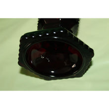 Load image into Gallery viewer, Ruby Red Glass Avon Cape Cod 2 Piece Scalloped Top Large Vases Valentine
