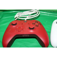 Load image into Gallery viewer, 2 Microsoft Video Game Controllers Red 1708 And White 1914
