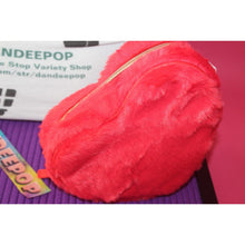 Load image into Gallery viewer, Bath &amp; Body Works Red Fuzzy Heart Shaped Crossbody Handbag 2024 Valentine Viacom
