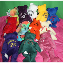 Load image into Gallery viewer, 12 Piece Savino&#39;s Bamm Beano&#39;s Sport Beanie Babies Stuffed Plush Toys
