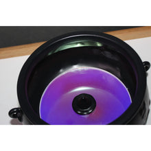 Load image into Gallery viewer, Bath &amp; Body Works Black Footed Round Cauldron Body Care Holder Vanity Halloween

