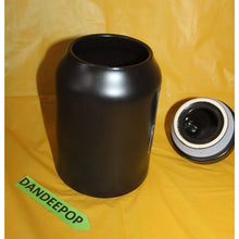 Load image into Gallery viewer, Rae Dunn Frog Breath Storage Canister Halloween Black And Green Ceramic Jar
