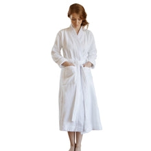 Load image into Gallery viewer, Turkish Cotton Terry Cloth Pleated Bathrobe
