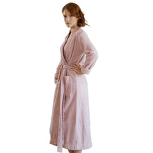 Load image into Gallery viewer, Turkish Cotton Terry Cloth Pleated Bathrobe
