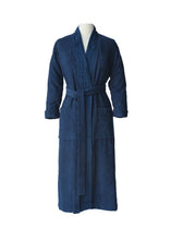 Load image into Gallery viewer, Turkish Cotton Terry Cloth Pleated Bathrobe
