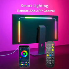 Load image into Gallery viewer, USB RGBIC LED Strip Lights for PC Monitor, App Controlled Gaming Backlight with Music Sync, 24 to 34 Inch Computer Screen LED Lighting for Gaming Room Decor
