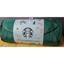 Load image into Gallery viewer, Starbucks Coffee Road Trip Collection Limited Edition Picnic Blanket Green 55x70
