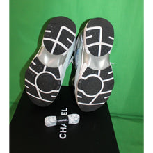 Load image into Gallery viewer, Chanel Fabric And Suede Calfskin Blue And Gray Sneakers G34360 Size Women's 36
