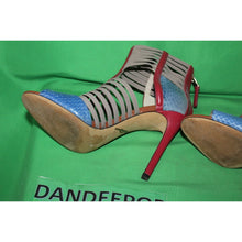 Load image into Gallery viewer, Brian Atwood Vero Cuoio Open Toe High Heel Sandals Multi Color Size Women's 6.5
