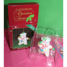 Load image into Gallery viewer, American Greetings Operation Santa Sally Snowman USN Navy 2000 Holiday Ornament
