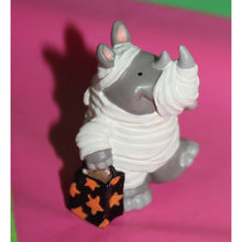Load image into Gallery viewer, Rhino Mummy Trick Or Treat Merry Mini Keepsakes 1995 Figurine QFM8149 Halloween
