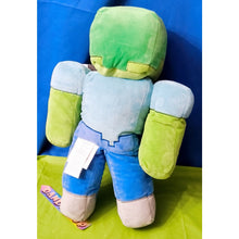 Load image into Gallery viewer, Mojang Minecraft Zombie Plush Stuffed Toy 18" Pillow Buddy With Tags
