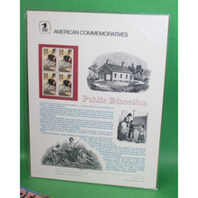 Load image into Gallery viewer, American Commemoratives Public Education USPS Stamps 250 October 01, 1985
