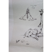 Load image into Gallery viewer, Nano Lopez Olivia Nanimals Giraffe Signature Art Giclee Canvas Unframed 84/320
