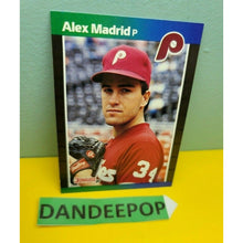 Load image into Gallery viewer, 1989 Alexander Alex Madrid Jr. Error DonRuss Baseball Card 604
