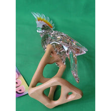 Load image into Gallery viewer, Swarovski Crystal Cockatoo Paradise Red Bird On Perch Retired Figurine 718565
