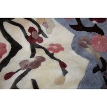 Load image into Gallery viewer, Auskin Traders New Zealand Sheepskin Flower Rug Large Area Carpet 80 x 140
