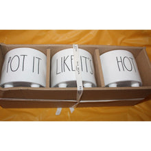 Load image into Gallery viewer, Rae Dunn Pot It Like It's Hot 3 Planter Ceramic Bowl Set
