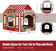 Load image into Gallery viewer, Cardboard Cat House with Scratcher
