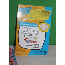 Load image into Gallery viewer, Family Guy NJ Croce Freakin' Sweet Bendable Stewie Toy Fair 1,513/2005 Sealed
