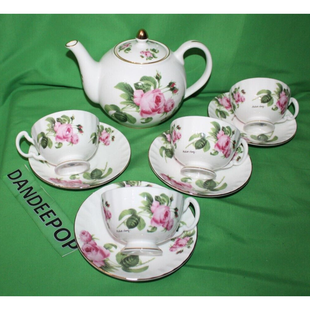 10 Piece Aynsley Fine Bone China England Robert Huang English Rose Gold Exclusve