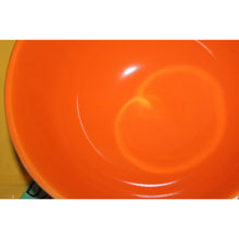 Load image into Gallery viewer, Rae Dunn Candy Coma Large orange Lusterware Ceramic Bowl Display Halloween
