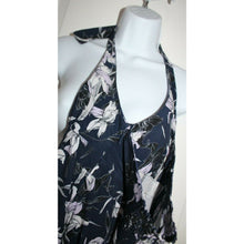 Load image into Gallery viewer, Athleta Halter Tie Top Sleeveless Blue Floral Dress Size Women&#39;s 2
