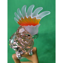 Load image into Gallery viewer, Swarovski Crystal Cockatoo Paradise Red Bird On Perch Retired Figurine 718565
