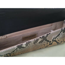 Load image into Gallery viewer, Ted Rossi NYC Python Snakeskin Bangle Clutch Wristlet Handbag C107 M10049
