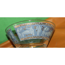 Load image into Gallery viewer, 7 Pc Pattern Hazel Atlas Arabian Knights Wegewood Cups And Bowl Blue White
