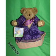 Load image into Gallery viewer, The Vermont Teddy Bear Co. Queen For A Day Honey Color Complete Companion 15"
