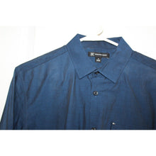Load image into Gallery viewer, Inc Riviera Blue Hybrid Cotton Long Sleeve Button Front Shirt Size Small
