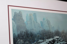 Load image into Gallery viewer, Alexander Chen Central Park Bridge Winter Seriolithograph Numbered Signed Art

