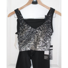 Load image into Gallery viewer, 2 Piece Zobha Activewear Sports Bra Top And 3/4 Capri Pants Ombre Foil Pattern S
