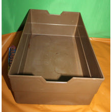 Load image into Gallery viewer, TWA Airlines Brown Plastic Empty Galley Kitchen Vintage Food Storage Container
