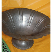 Load image into Gallery viewer, Antique Pilgrim 2339 F S Crest Solid Pewter Metal Vase Bowl Centerpiece
