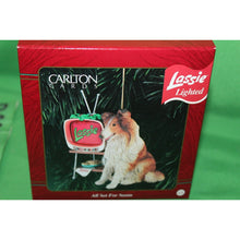 Load image into Gallery viewer, American Greetings Carlton Lighted Lassie All Set For Santa Heirloom Ornament
