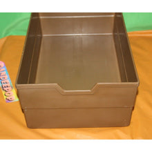 Load image into Gallery viewer, TWA Airlines Brown Plastic Empty Galley Kitchen Vintage Food Storage Container
