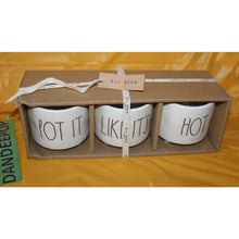 Load image into Gallery viewer, Rae Dunn Pot It Like It's Hot 3 Planter Ceramic Bowl Set
