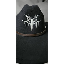 Load image into Gallery viewer, Falling In Reverse Black Cowboy Hat All My Life Release Embroidered Logo Ronnie
