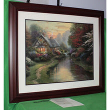 Load image into Gallery viewer, Thomas Kinkade Quiet Evening Offset Lithograph 1998 Framed Artist Signed 24x30
