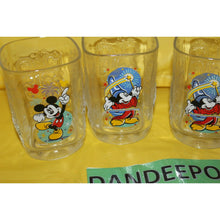 Load image into Gallery viewer, Disney Magic Kingdom Mickey Mouse McDonalds 4 Piece Fantasia 2000 WDW Glassware
