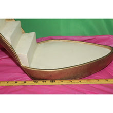 Load image into Gallery viewer, Vintage Giant Gold Just The Shoe High Heel Figurine Step Display Platform Prop
