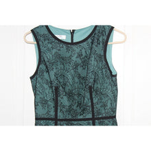 Load image into Gallery viewer, Ivy + Blu Maggy Boutique Black Overlay Teal Sleeveless Dress Size Women's 2
