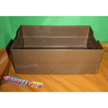 Load image into Gallery viewer, TWA Airlines Brown Plastic Empty Galley Kitchen Vintage Food Storage Container
