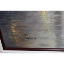 Load image into Gallery viewer, Thomas Kinkade Hometown Morning Lithograph 2000 Framed Artist Signed 30x40 IP
