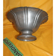 Load image into Gallery viewer, Antique Pilgrim 2339 F S Crest Solid Pewter Metal Vase Bowl Centerpiece
